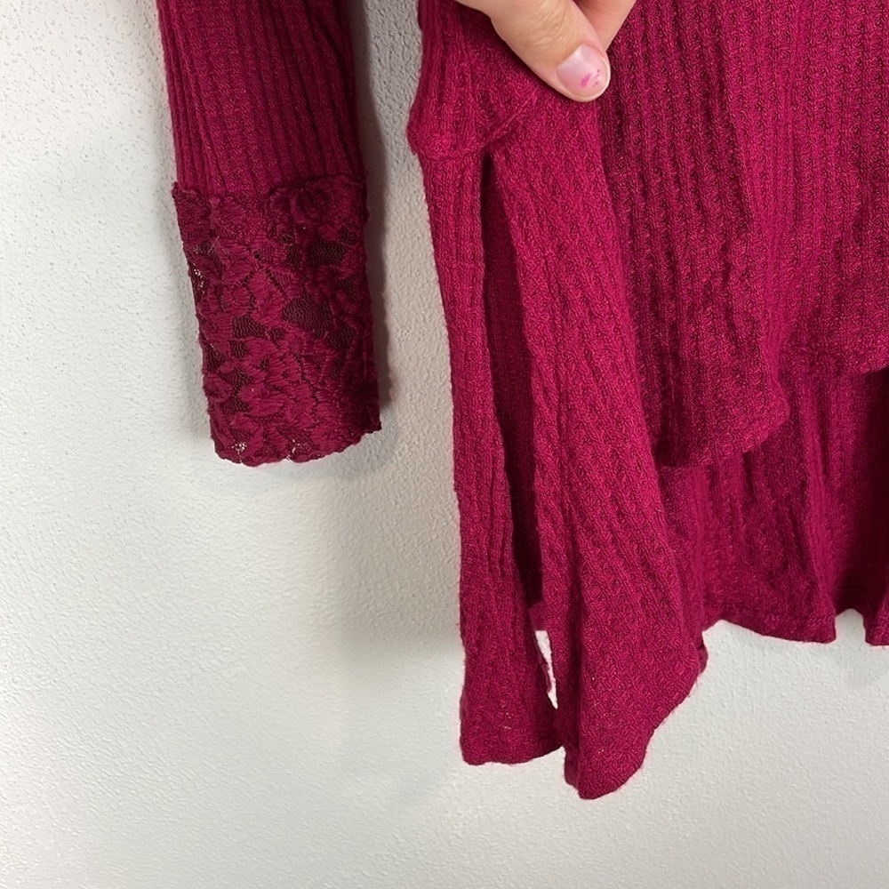 Torrid Inset Waffle Knit Tunic Top - Picture 9 of 10